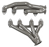 FF393CJ-SEC Shorty Header Set, 1967-1973 Ford Mustang w/Ford 332-428 FE & Cobra Jet/GT (16-Bolt Flange) Heads [Silver Ceramic] - image 1