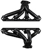 FF4-BEC Shorty Header Set, Small Block Ford 351W [Black Satin Ceramic Coating] - image 1