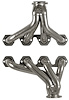 FF460CJ-SEC Shorty Header Set, 1935-1940 Ford Cars/Trucks w/BBF 429-460ci & Cobra Jet/GT (16-Bolt Flange) [Silver Ceramic] - image 1