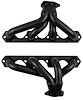 FF5-BEC Shorty Header Set, Small Block Ford 221-302ci [Black Satin Ceramic Coating] - image 1