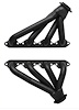 FF8-BEC Shorty Header Set, Small Block Ford 221-351W [Black Satin Ceramic Coating] - image 1