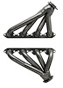 FF8-P Shorty Header Set, Small Block Ford 221-351W [Raw/Unfinished] - image 1