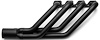 FR42736-BEC Swept-Back Roadster Header, Ford T-Bucket w/Ford 332-428 FE, 36 in. Turnout Length [Black Satin Ceramic Coating] - image 1