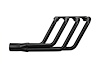 FRS10036-BEC Swept-Back Roadster Header, Small Block Ford 221-302/351W, 36 in. Turnout Length [Black Satin Ceramic Coating] - image 1