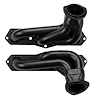 O351-BEC Shorty Header Set, GM A-Body w/Oldsmobile 350ci [Black Satin Ceramic Coating] - image 1