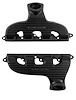 QP2000-BEC Cast-Series Header Set, Big Block Chevy [Black Satin Ceramic Coating] - image 1