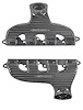 QP2000-P Cast-Series Header Set, Big Block Chevy [Raw/Unfinished] - image 1