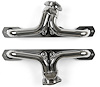 CC3BP-158-SEC Shorty Headers, 70-92 Chevy Camaro, 55-Up Chevy Trucks w/SBC BluePrint Engine, 1 5/8 in. Primary [Silver Ceramic] - image 1