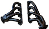FF758-302-AOD-BEC Shorty Header Set, 65-77 Ford Bronco w/SBF 221-302ci, AOD Trans, 1 5/8 in. Primary Tube [Black Satin Ceramic] - image 1