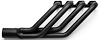 FR427CJ48-BEC Swept-Back Roadster Header, T-Bucket w/332-428 FE & Cobra Jet/GT Heads, 48 in. Turnout [Black Satin Ceramic] - image 1
