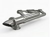 JaysterSBCDP-SEC Full-Fender Lakes-Style Header Set, Small Block Chevy, D-Port Flange [Silver Ceramic Coating] - image 1
