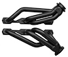 US56-BEC Shorty Headers, 55-57 Chevy Cars w/SBC, Unisteer Rack/Pinion w/Ididit or Similar Column [Black Satin Ceramic Coating] - image 1