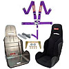 Racing Harness With Seat Purple SFI Racing Harness Includes - image 1