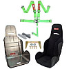 Racing Harness With Seat Green SFI Racing Harness Includes - image 1