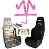 Racing Harness With Seat Pink SFI Racing Harness Includes - image 1