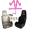Racing Harness With Seat Pink SFI Racing Harness Includes - image 1