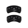2012 FORD MUSTANG BOSS 302 - REAR SET 2 CALIPER COVERS GT500 SHELBY COBRA LOGOTYPE MATTE BLACK POWDE - image 1