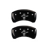 10010RMB1BK Rear Disc Brake Caliper Covers Fits Select Ford Mustang [Black Finish w/ Silver Mustang / Bar & Pony (S197)] - image 1