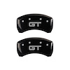 10010RMGTBK Rear Disc Brake Caliper Covers Fits Select Ford Mustang [Black Finish w/ Silver Mustang / GT] - image 1