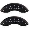 2003 FORD MUSTANG MACH I - SET OF 4 CALIPER COVERS COBRA/SNAKE LOGOTYPE MATTE BLACK POWDER COAT FINI - image 1