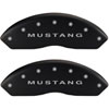 Mustang/Bar&Pony Matte Black Powder Coat Finish Silver Characters. - image 1