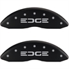 2011 FORD EDGE LIMITED - SET OF 4 CALIPER COVERS EDGE/EDGE MATTE BLACK POWDER COAT FINISH SILVER CHARACTERS. 18 WHEEL MIN - image 1