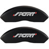 SPORT/SPORT No Bolts Matte Black Powder Coat Finish Silver Characters. - image 1