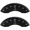 2005 FORD MUSTANG BASE - SET OF 4 CALIPER COVERS TIFFANY SNAKE LOGOTYPE MATTE BLACK POWDER COAT FINI - image 1