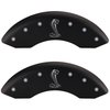 2011 FORD MUSTANG BASE - SET OF 4 CALIPER COVERS TIFFANY SNAKE LOGOTYPE MATTE BLACK POWDER COAT FINI - image 1