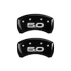10203RM52BK Rear Disc Brake Caliper Covers for 2015 Ford Mustang [Black Finish w/ Silver Mustang / 5.0 (2015)] - image 1