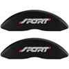 SPORT/SPORT No Bolts Matte Black Powder Coat Finish Silver Characters. - image 1