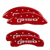 10239SF16RD Front & Rear Disc Brake Caliper Covers Fits Select Ford Expedition, Ford F-150 [Red Finish w/ Silver F-150 (2015)] - image 1