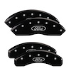 Front and Rear Disk Brake Caliper Covers for Ford Ranger and Bronco, Black - image 1