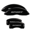 Front and Rear Disk Brake Caliper Covers for Ford Explorer, Black - image 1