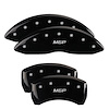 Front and Rear Disk Brake Caliper Covers for Volkswagon Jetta, Black - image 1