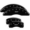 Front and Rear Disk Brake Caliper Covers for Volkswagon Tiguan, Black - image 1