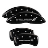 12001SCL1BK Front/Rear Disc Brake Caliper Covers Fits Dodge Challenger/Charger/Dodge Magnum [Black w/Silver Challenger ll] - image 1
