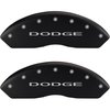 2010 DODGE CALIBER EXPRESS - FRONT SET 2 CALIPER COVERS DODGE / DODGE W/OUT STRIPES MATTE BLACK POWD - image 1