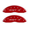 12002FSR4RD Front Disc Brake Caliper Covers Fits Select Dodge Caliber [Red Finish w/ Silver SRT 4] - image 1