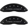 2009 DODGE CHALLENGER SE - SET OF 4 CALIPER COVERS CHALLENGER BLOCK / R/T VINTAGE MATTE BLACK POWDER - image 1