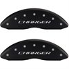 2006 DODGE CHARGER BASE - SET OF 4 CALIPER COVERS CHARGER/CHARGER BLOCK ENGRAVING MATTE BLACK POWDER - image 1