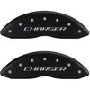 2006 DODGE CHARGER BASE - SET OF 4 CALIPER COVERS CHARGER/RT ENGRAVING MATTE BLACK POWDER COAT FINIS - image 1