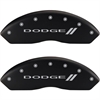 2010 DODGE NITRO DETONATOR - SET OF 4 CALIPER COVERS DODGE LL /DODGE LL MATTE BLACK POWDER COAT FINI - image 1