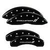 12088SCL1BK Front/Rear Disc Brake Caliper Covers Fits Dodge Challenger/Charger/Dodge Magnum [Black w/Silver Challenger ll] - image 1
