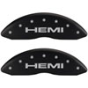 Hemi/Hemi Matte Black Powder Coat Finish Silver Characters. - image 1