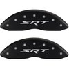 2008 DODGE CHALLENGER SRT8 - SET OF 4 CALIPER COVERS SRT/SRT MATTE BLACK POWDER COAT FINISH SILVER CHARACTERS. 20 WHEEL MIN. - image 1