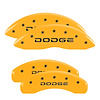 12134SDODYL Front/Rear Brake Caliper Covers Fits Dodge Ram 1500/Ram 1500 Van/Durango [Yellow w/Black Dodge (Broken D)] - image 1