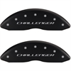 2011 DODGE CHALLENGER SE - SET OF 4 CALIPER COVERS CHALLENGER BLOCK / R/T VINTAGE MATTE BLACK POWDER - image 1
