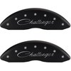 2011 DODGE CHALLENGER SE - SET OF 4 CALIPER COVERS CHALLENGER/CHALLENGER CURSIVE ENGRAVING MATTE BLA - image 1