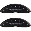 2010 DODGE AVENGER EXPRESS - SET OF 4 CALIPER COVERS AVENGER / AVENGER W/OUT STRIPES MATTE BLACK POW - image 1